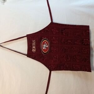 49ers Handmade Burgundy Apron